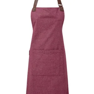 Annex Oxford Bib Apron Burgundy (3-Pack)