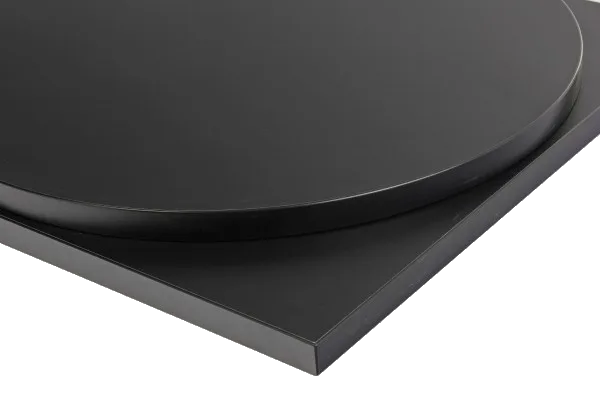 Bordsskiva Laminat 18 mm färg Svart 68x68