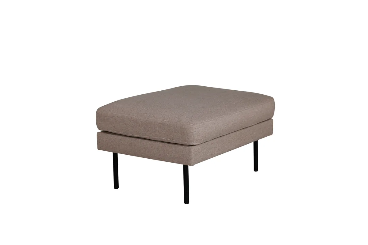 Zoom Ottoman - Black / Brown Fabric