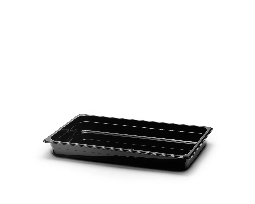 Polycarbonat kantin, Svart. (12-pack)