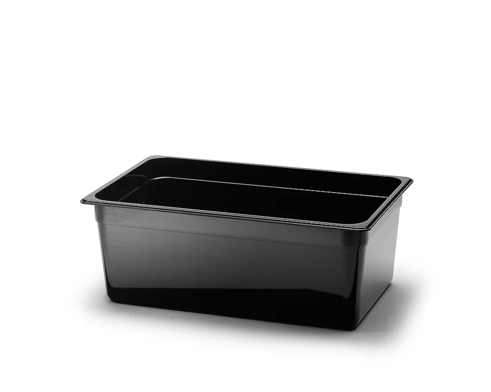 Polycarbonat kantin, Svart. (12-pack)