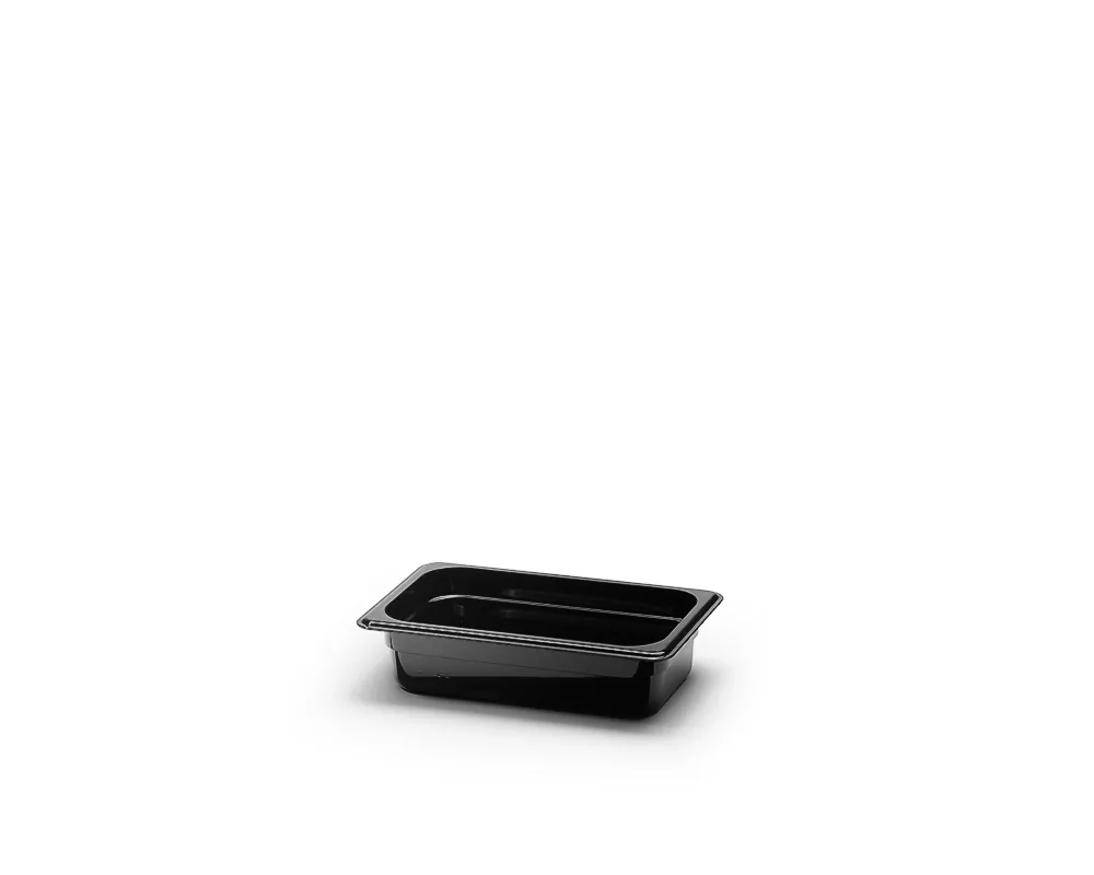 Polycarbonat kantin, Svart. (36-pack)