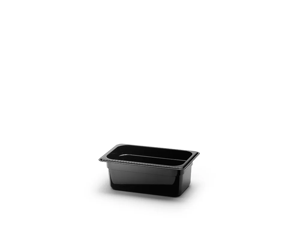 Polycarbonat kantin, Svart. (36-pack)
