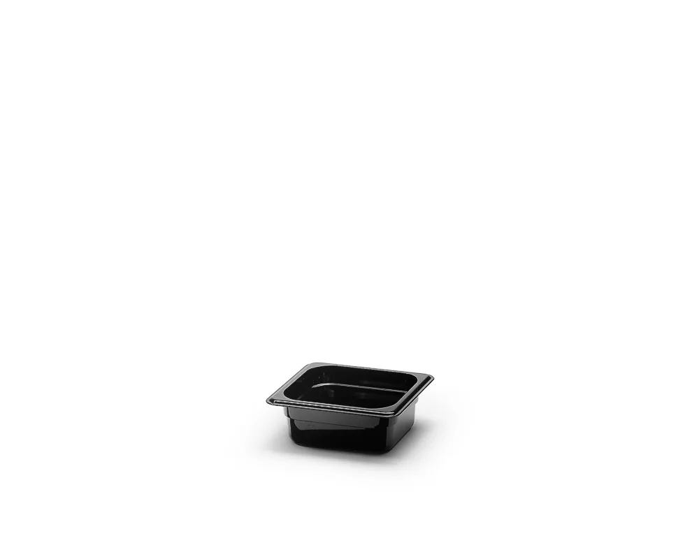 Polycarbonat kantin, Svart. (36-pack)