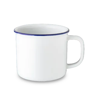 Retro Blå kant Mugg 75cl