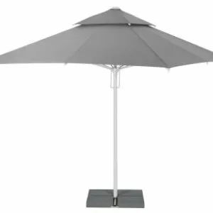 Parasoll 3x3m Telescopic II tak (Svart)