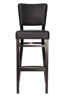 Barstol Madonna M wenge svart konstläder