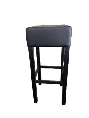 Barpall Pia wenge svart konstläder