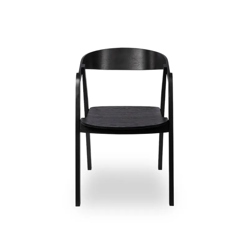 FUTURA RESTAURANGSTOL I SVART TRÄ