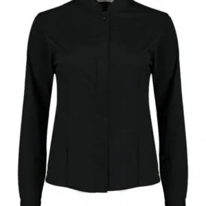 Women's Tailored Fit Mandarin Collar Shirt