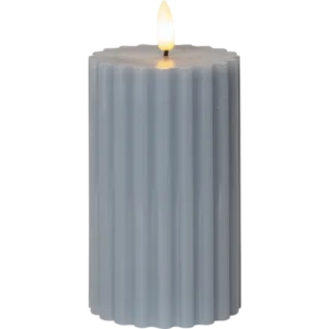 LED Blockljus Flamme Stripe (Blå) 12-pack