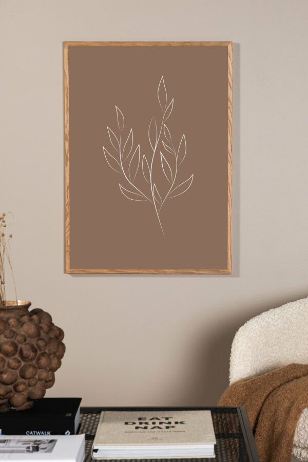Drawed leaf Poster