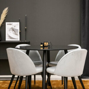 Matgrupp Plaza med stolarna Velvet