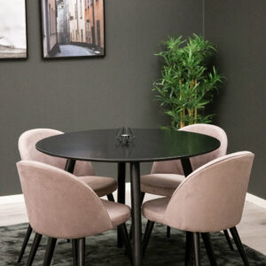 Matgrupp Plaza med stolarna Velvet