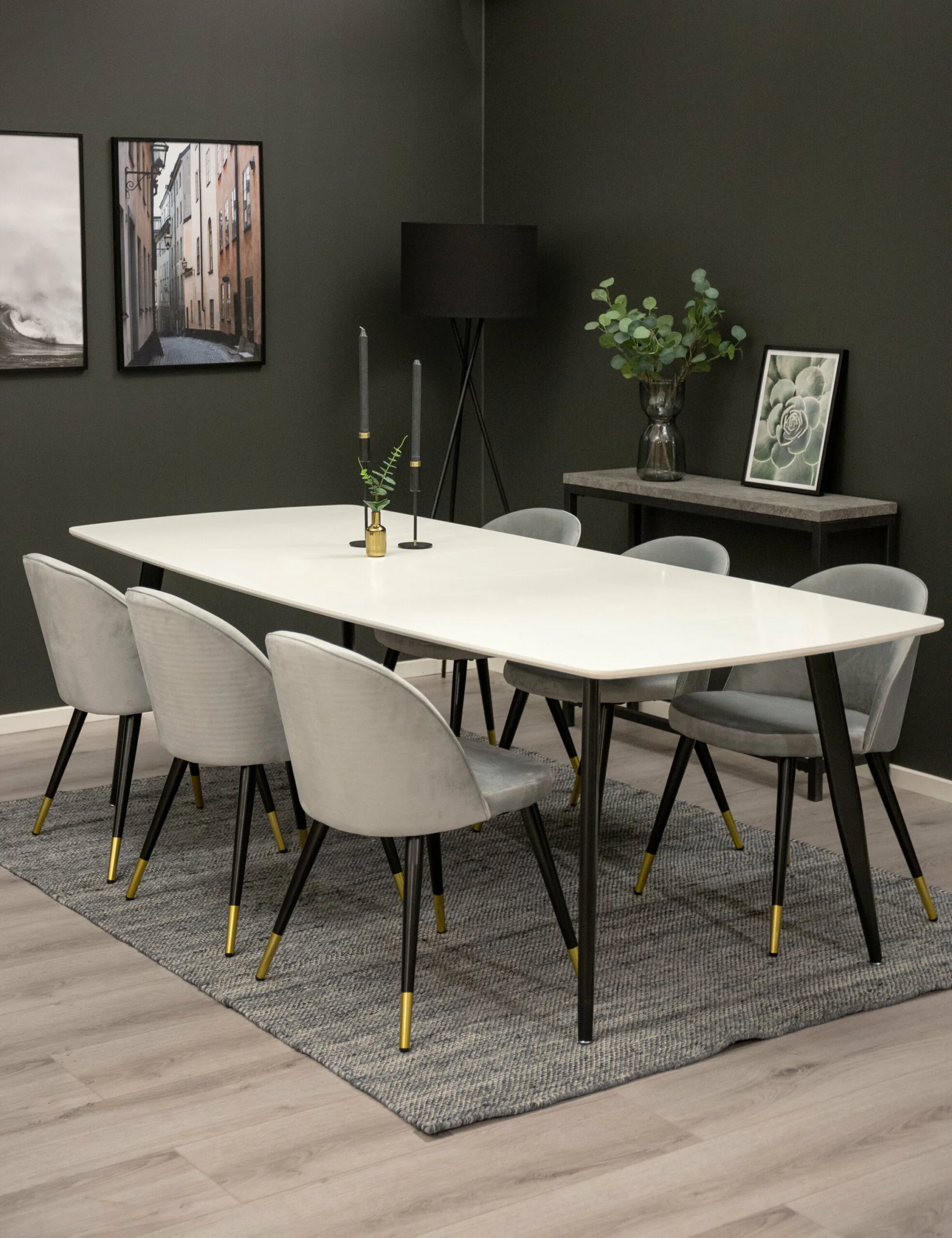 Matgrupp Polar med stolarna Velvet