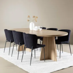 Bootcut Matbord med Modesto Matstol