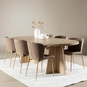 Bootcut Matbord med Modesto Matstol