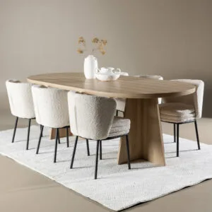 Bootcut Matbord med Agnes Matstol