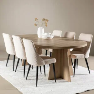 Bootcut Matbord med Leone Matstol