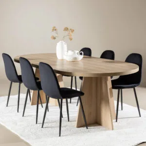 Bootcut Matbord med Polar Matstol