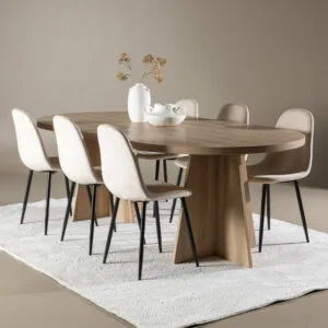 Bootcut Matbord med Polar Matstol