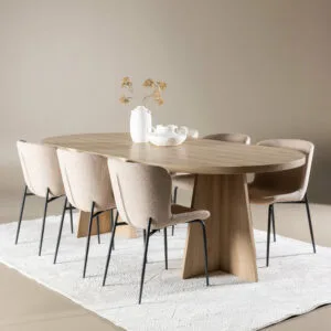 Bootcut Matbord med Modesto Matstol