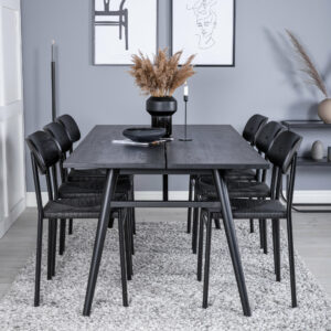 Matgrupp Sleek med stolarna Polly