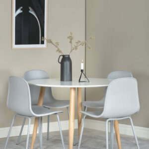 Matgrupp Plaza med stolarna Arctic