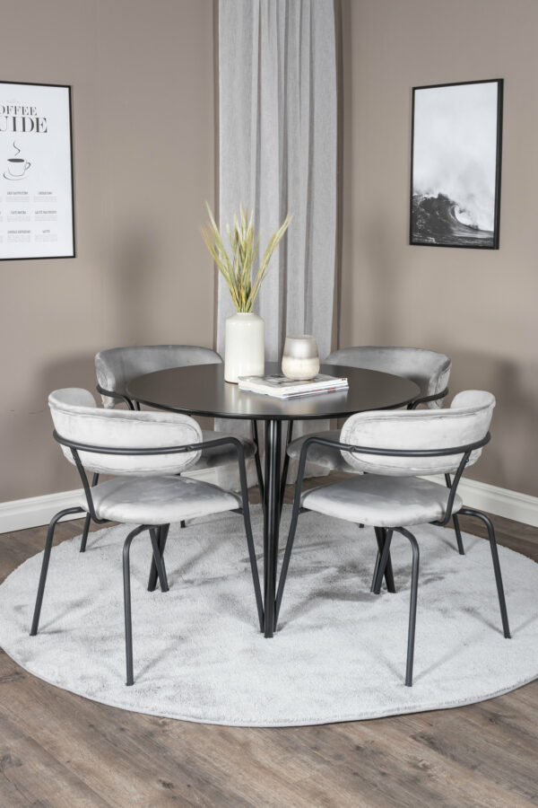 Matgrupp Plaza med stolarna Arrow