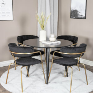 Matgrupp Plaza med stolarna Arrow
