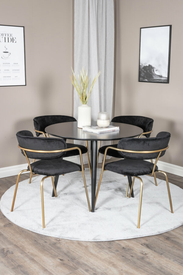 Matgrupp Plaza med stolarna Arrow