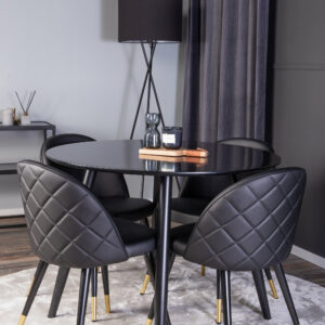 Matgrupp Plaza med stolarna Velvet