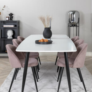 Matgrupp Polar med stolarna Velvet
