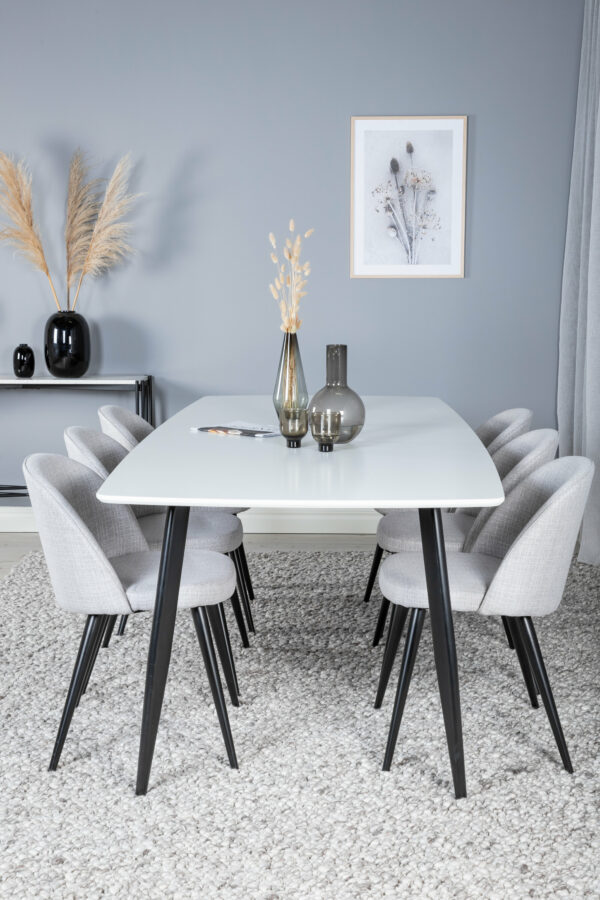Matgrupp Polar med stolarna Velvet