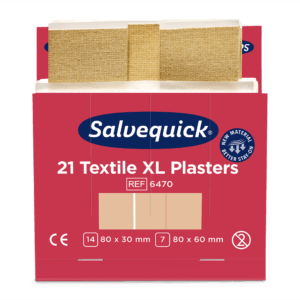 Extra Large Textile Plasters 21 pcs 6 Refill