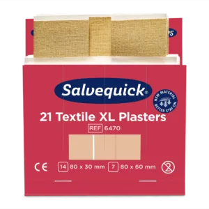Extra Large Textile Plasters 21 pcs 6 Refill