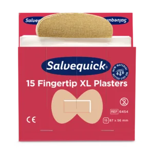 XL Fingertip Plasters Textile 15 pcs 6 Refill
