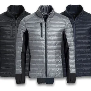 Lättvadderad jacka inkl. logobrodyr