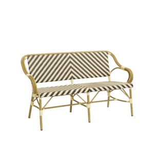 Paris bänk Mörkbrun