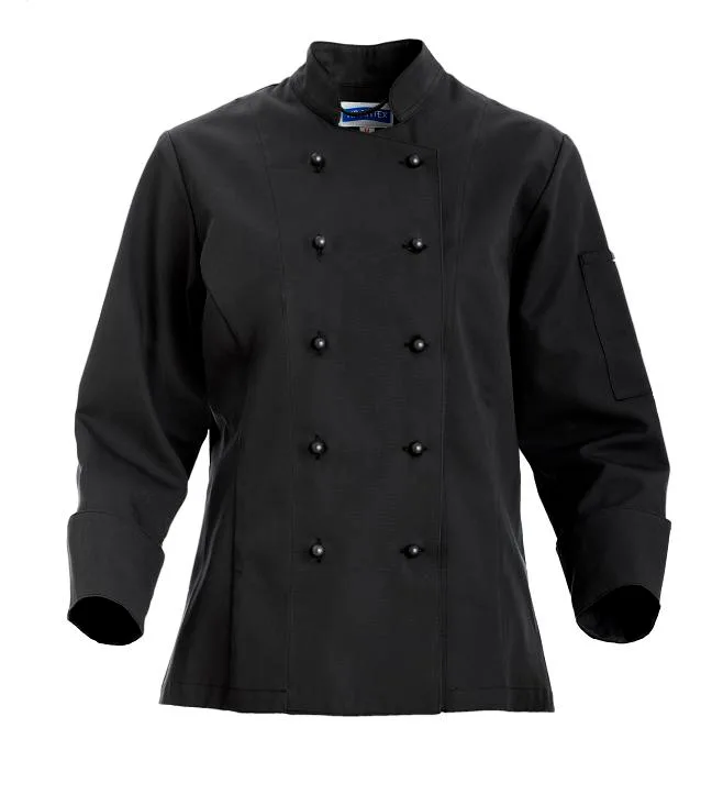 Kockrock svart Dam, lång ärm