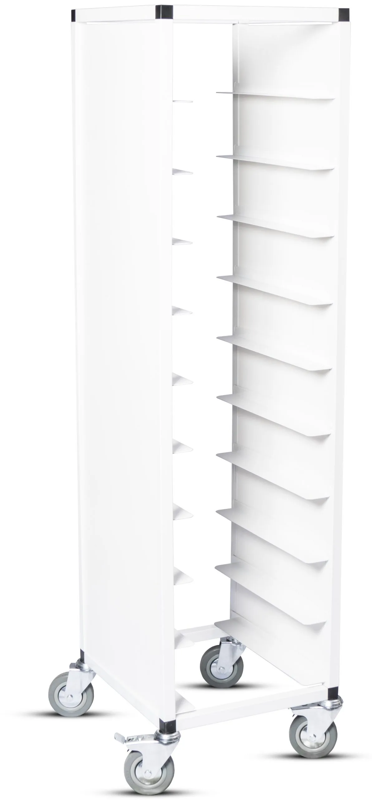 Brickvagn, enkel 330x430 mm, vit, vit sida