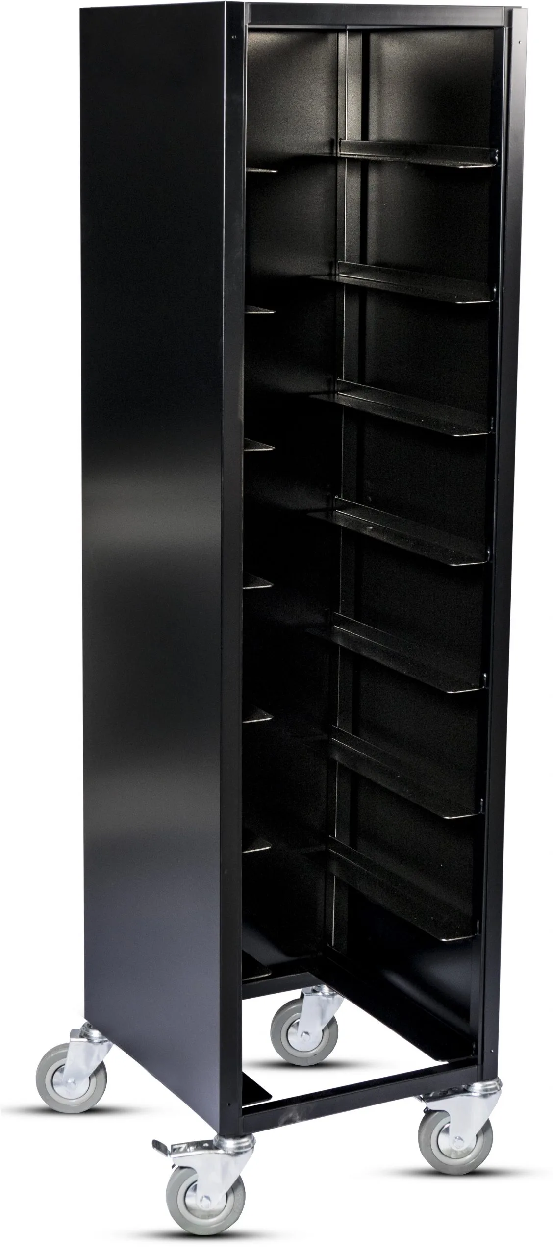 Brickvagn för 8st 330x430, svart, svart rygg o sidor