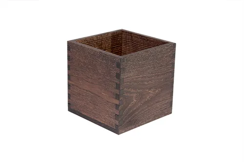 Medium kub för bestick(Svart Havana)