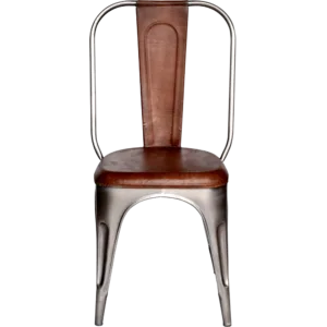 Stol - glänsande och brun (4-pack)