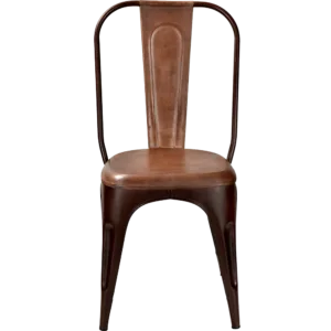 Stol - rostig och brun (4-pack)