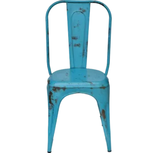 Stol - blå med patina (4-pack)