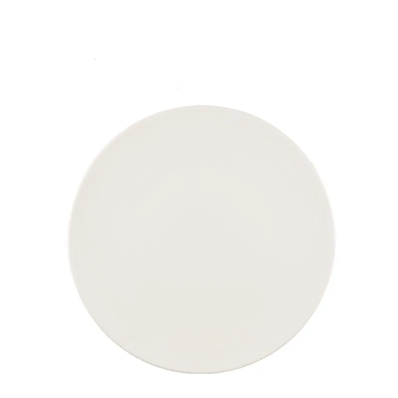 Flat tallrik 32 cm, Zen benvit