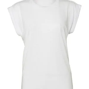 Women`s Flowy Muscle Tee Rolled Cuff (Dessa säljs minimum 3st)