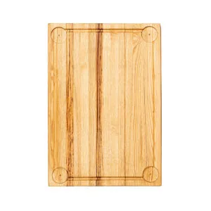 Serveringsbräda kastanj 45×30 med ränna & fyra dipp-platser