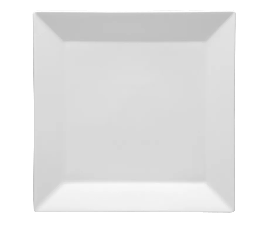 Tallrik kvadratisk vit 13x13cm